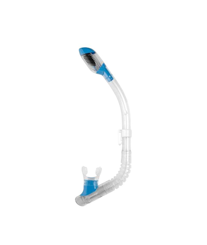 Tubo de buceo Cressi Dry Junior Transp.-Azul