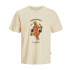 Camiseta Menino Jack & Jones Joranatomy Skull Ss Crew Neck Sn Antique White