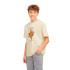 Camiseta Menino Jack & Jones Joranatomy Skull Ss Crew Neck Sn Antique White