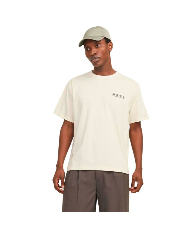 T-shirt Homme Jack and Jones Jorsnake Blanc...