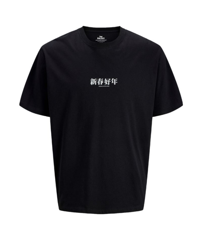 Camiseta Jack and Jones Jorsnake Hombre Black