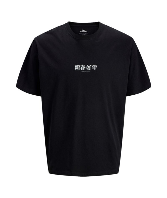 T-shirt Homme Jack and Jones Jorsnake Noir