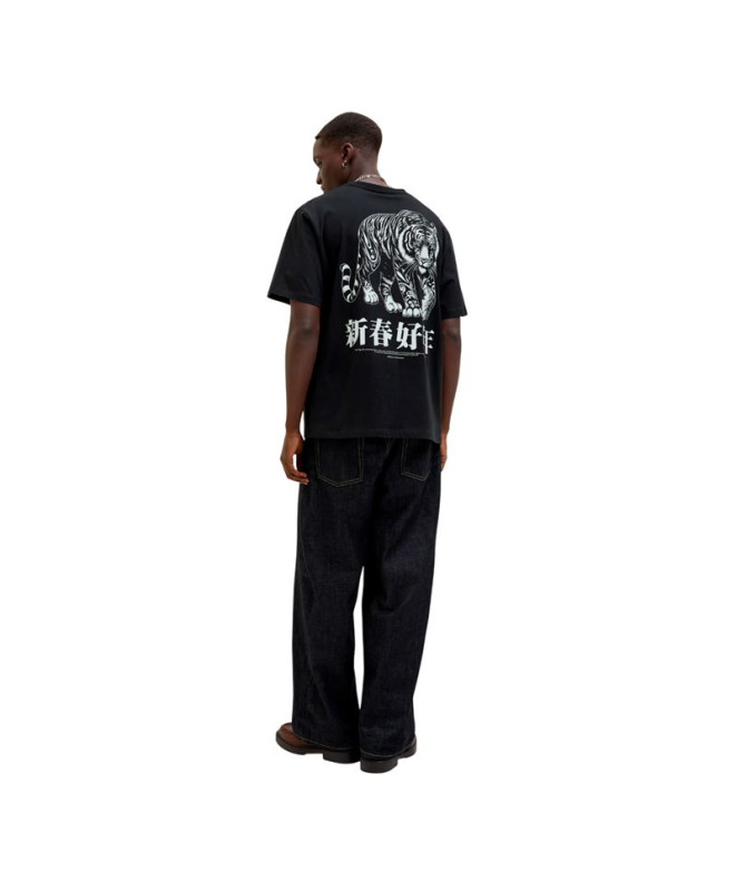 T-shirt Homme Jack and Jones Jorsnake Noir