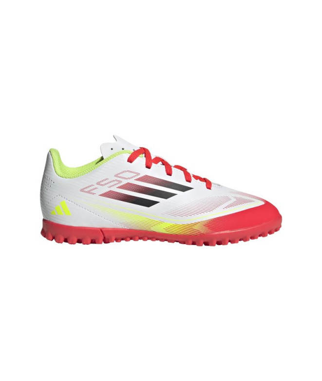 Botas de Fútbol adidas F50 Club TF Infantil Blanco