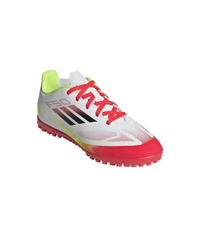 Botas de Fútbol adidas F50 Club TF Infantil Blanco