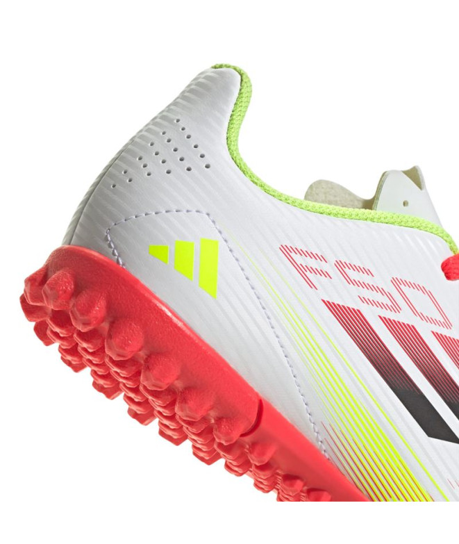Botas de Fútbol adidas F50 Club TF Infantil Blanco