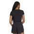 Camiseta adidas 3Bandas Sj Baby Mulher Negro/Branco