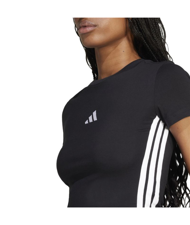 T-shirt adidas 3Bandas Sj Baby Femme Noir/Blanc