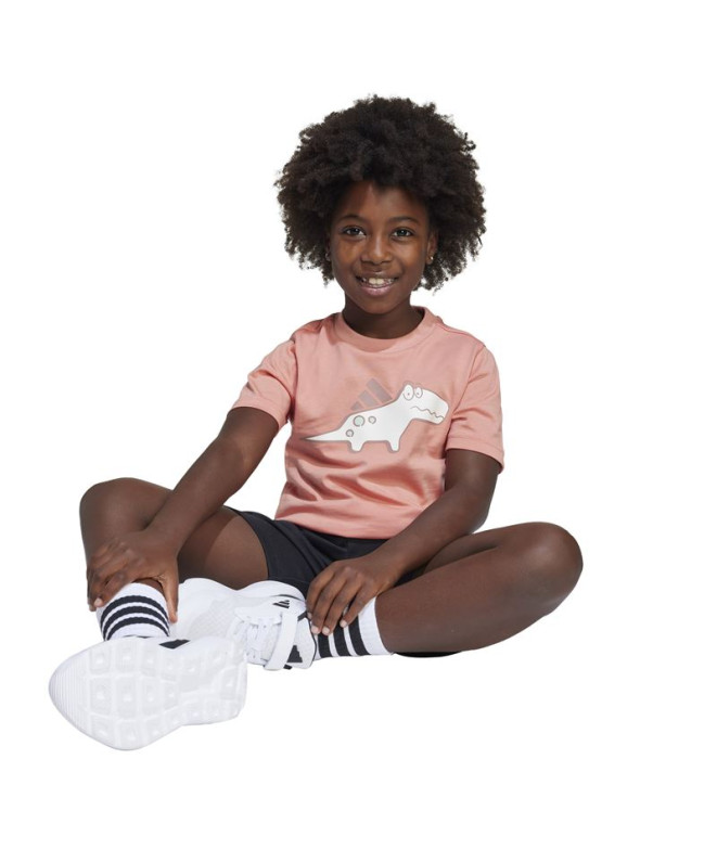 Camiseta adidas Lk Adrpt Infantil Marrón