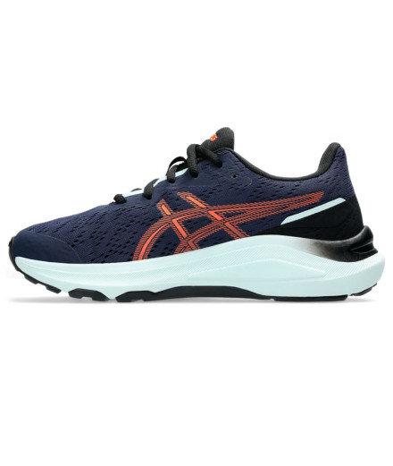Chaussures Running Enfant de ASICS Gt-1000 13 Gs Bleu/Blanc 2