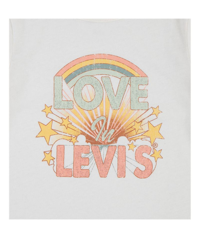 Camiseta Menina Levi's Double Cuff Gardenia