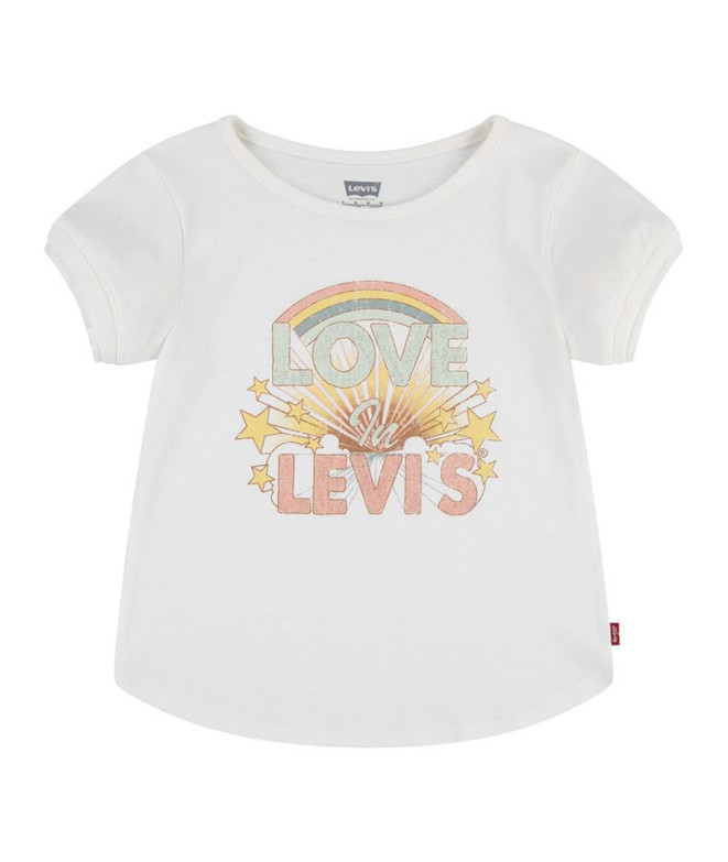 Camiseta Menina Levi's Double Cuff Gardenia