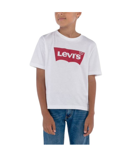 Camiseta Levi's Lvb Golden Glow Batwing Niño Blanco...