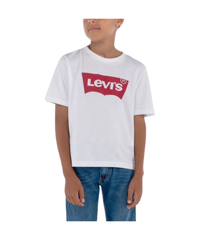 Camiseta Menino Levi's Lvb Golden Glow Batwing Branco brilhante