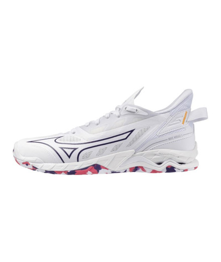 Chaussures Handball Mizuno Femme de Wave Mirage 5(W) Blanc 2