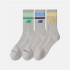 Meias New Balance Meia-calça de riscas para criança Everyday 3 Pack