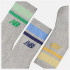 Meias New Balance Meia-calça de riscas para criança Everyday 3 Pack