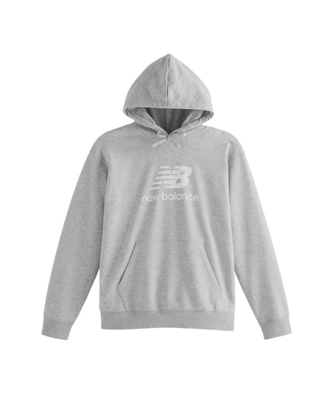 Moletom New Balance French Terry Homem Logótipo Sport Essentials Athlgrey Ag