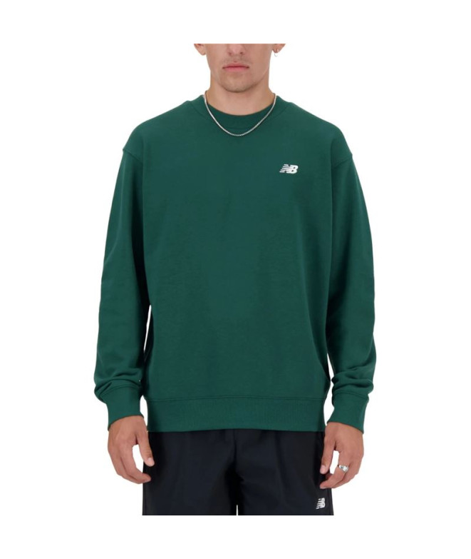 Moletom New Balance French Terry Homem Essenciais para desporto Verde