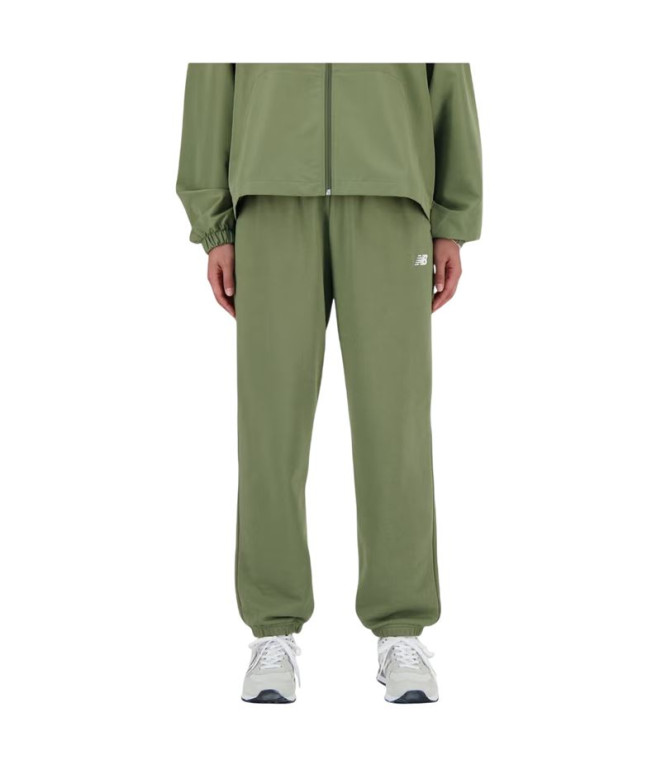 Pantalón New Balance Sport Essentials French Terry Mujer Verde