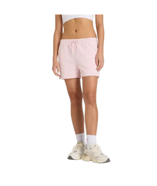 Pantalon New Balance French Terry Femme Sport Essentials Pink