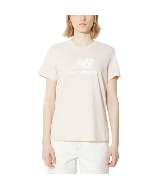 Camiseta New Balance Mulher Logótipo Sport Essentials Ouk