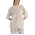 Camiseta New Balance Oversized Flower Mujer Lino