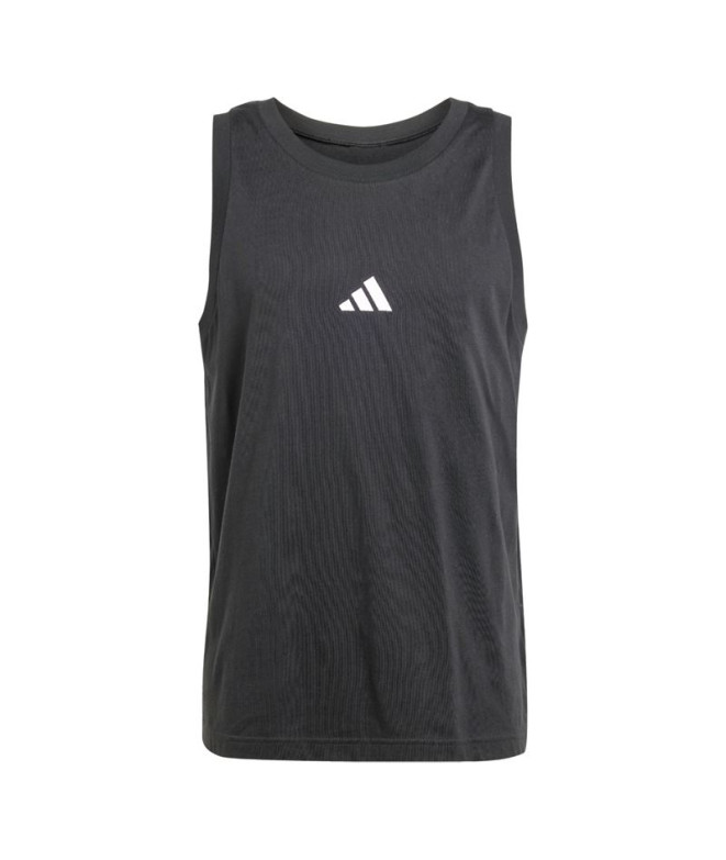 Camiseta adidas SL Tank Hombre Negro/Blanco