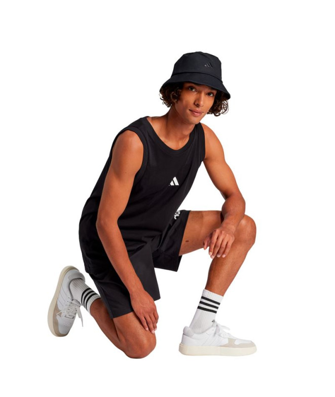 Camiseta adidas Homem SL Tank Preto/Branco