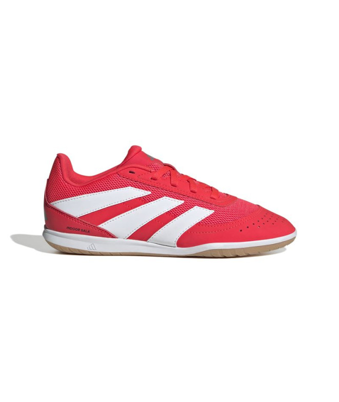 Sapatilhas de Futebol Sala adidas Predator Infantil Clube em Sala Rojo