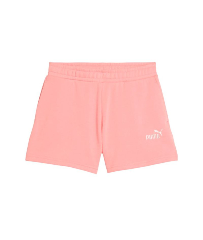 Calça Puma Essentials pequeno com o logótipo n.º 1, cor-de-rosa Menina