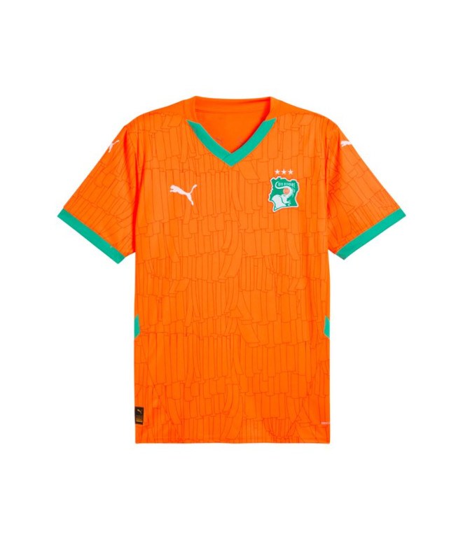 Camiseta Futebol de Puma Ivory Home Jersey Repl,Rickie Orange Homem