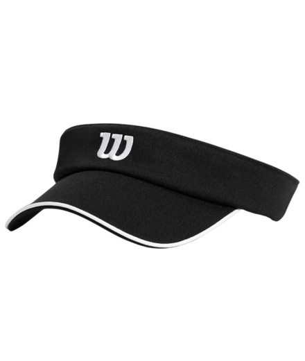 Viseira Tênis Wilson de Classic Visor Preto Viseira Tênis Wilson de Classic Visor Preto