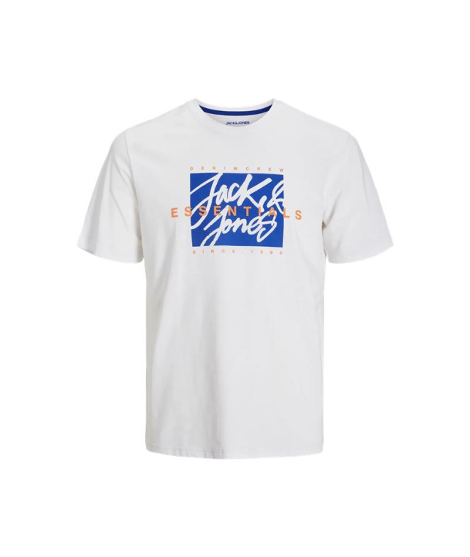 Camiseta Homem Homem Jack & Jones Jjcolton Tee SS Crew Neck LN White