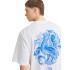 Camiseta Jack and Jones Jorsnake Homem Branco Brilhante