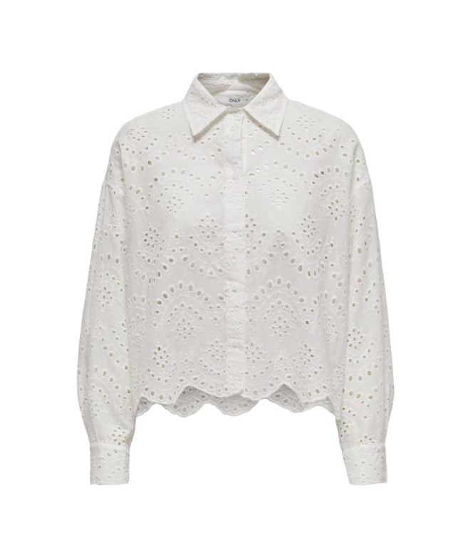 Camisas Only Onlvalais L/S Cloud Dancer Mulher