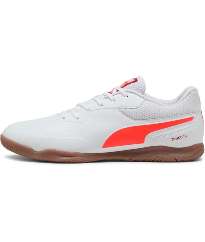 Sapatilhas de Futebol salaHomem Puma Truco III Branco