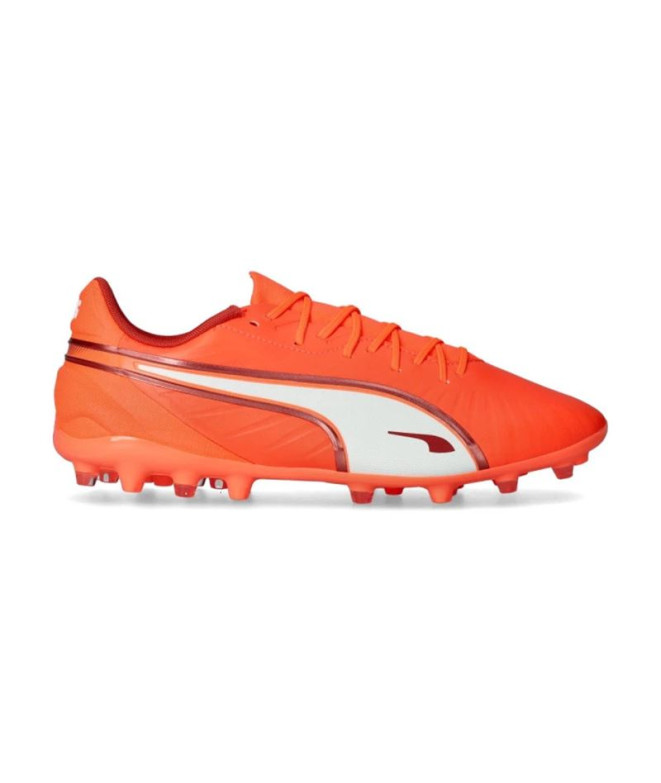 Chaussures de Football sala Puma King Match Mg,Glowing Red Whi Homme