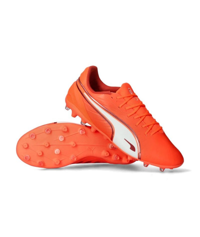 Botas de fútbol  Puma King Match Mg,Glowing Red...