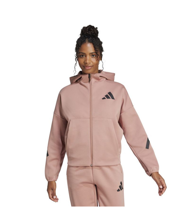 Sudadera adidas Z.N.E. Fz Mujer Rosa