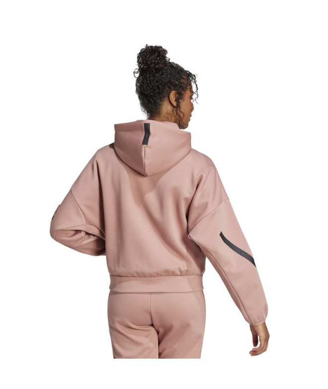 Moletom adidas Mulher Z.N.E. Fz Rosa