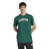 Camiseta adidas Homem Verde escuro da faculdade