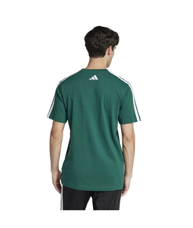 Camiseta adidas Homem Verde escuro da faculdade