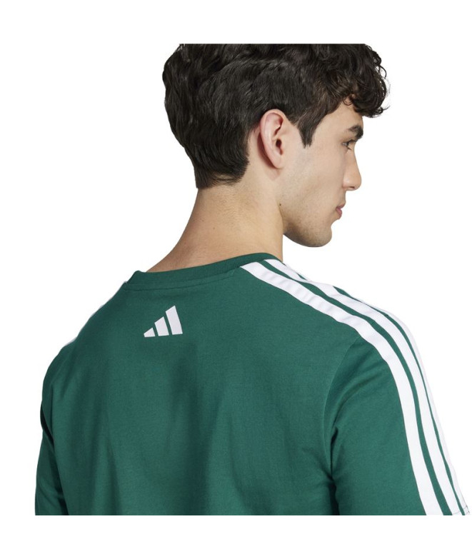 Camiseta adidas Homem Verde escuro da faculdade