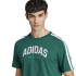 Camiseta adidas Homem Verde escuro da faculdade