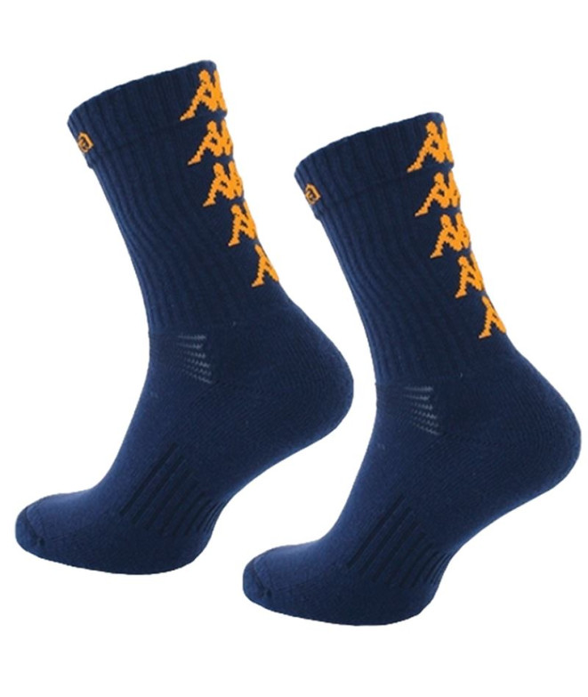 Calcetines Kappa Eleno Pack Of 3 Hombre Blue Marine/Orange