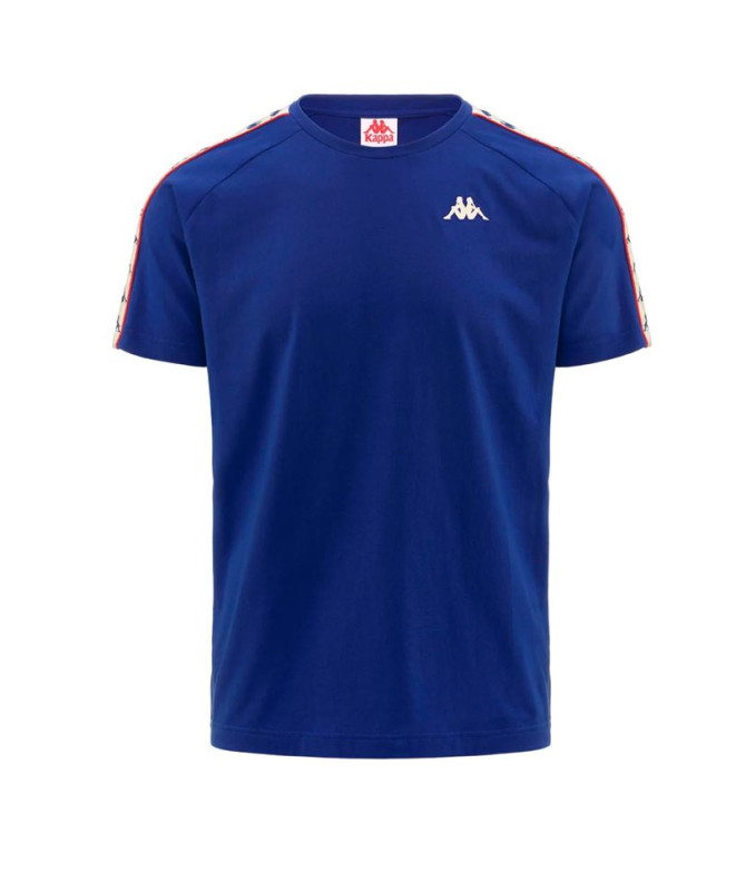 Camiseta Kappa Coen Slim 222 Hombre Blue Royal/White Antique/Red