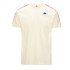 Camiseta Kappa Coen Slim 222 Hombre White Antique/Blue Royal/Red