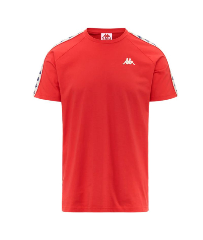 Camiseta Kappa Coen Slim 222 Hombre Red/White Antique