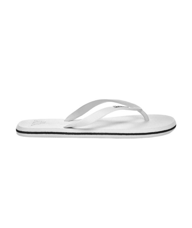 Tongs Kappa Femme Moker Blanc/Noir